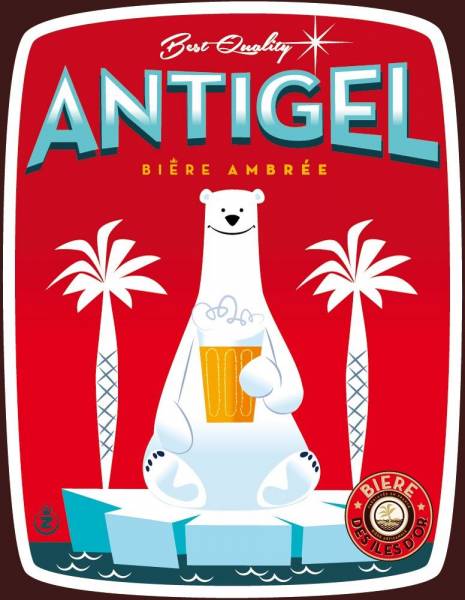 Bière Antigel ambrée médaillée de bronze en vente à Hyères dans le Var